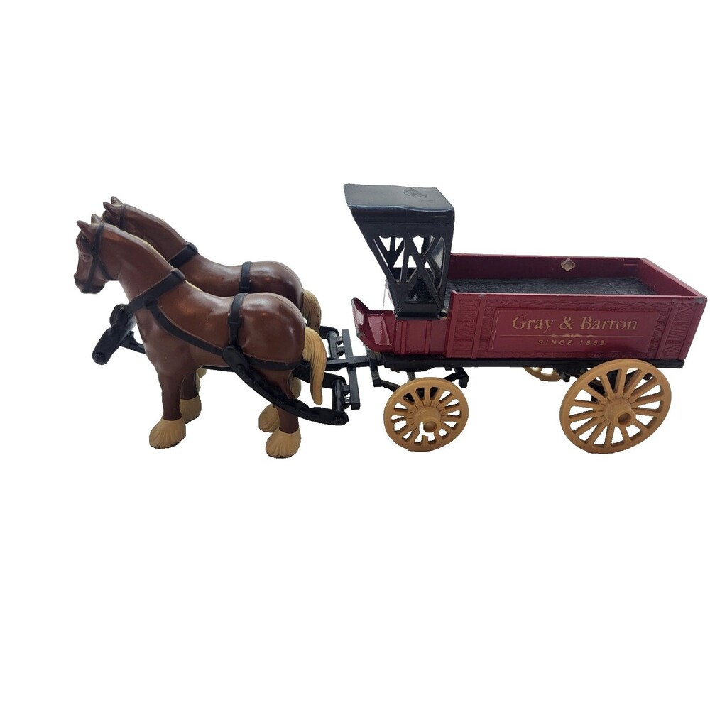 1994 ERTL Gray & Barton Horse Drawn Delivery Wagon Diecast Bank Limited Edition